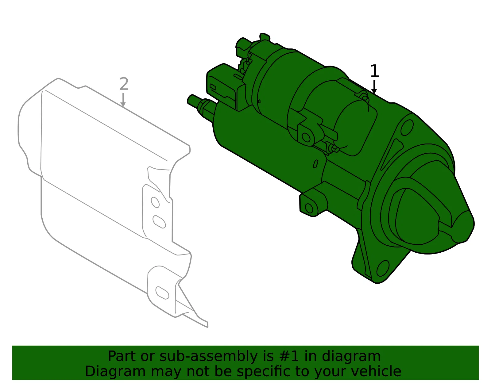 Starter - Kia (36100-3NFA0) - view 2
