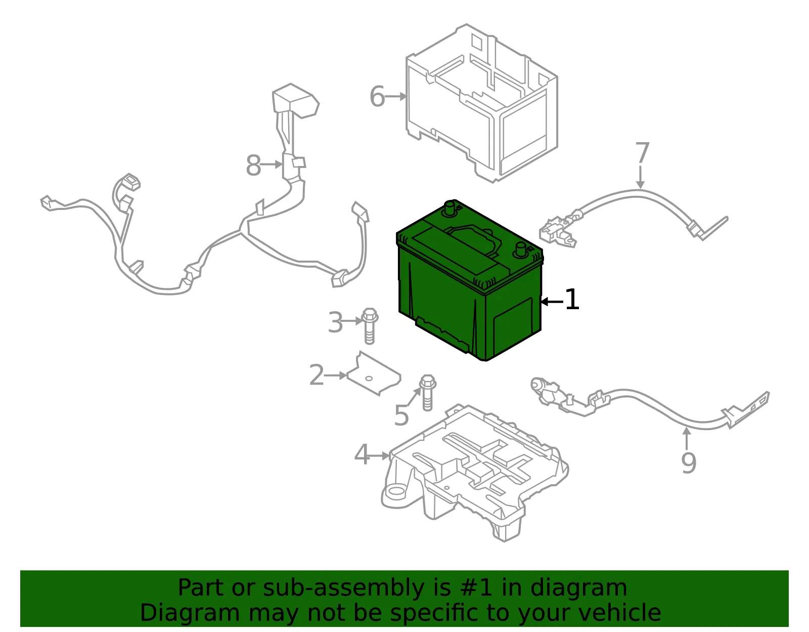 Battery - Kia (37110-1D680) - view 2