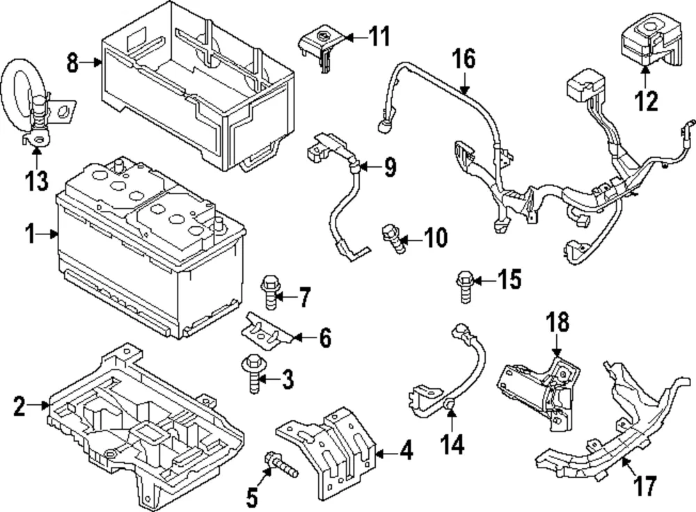 Battery - Kia (37110-C2802)