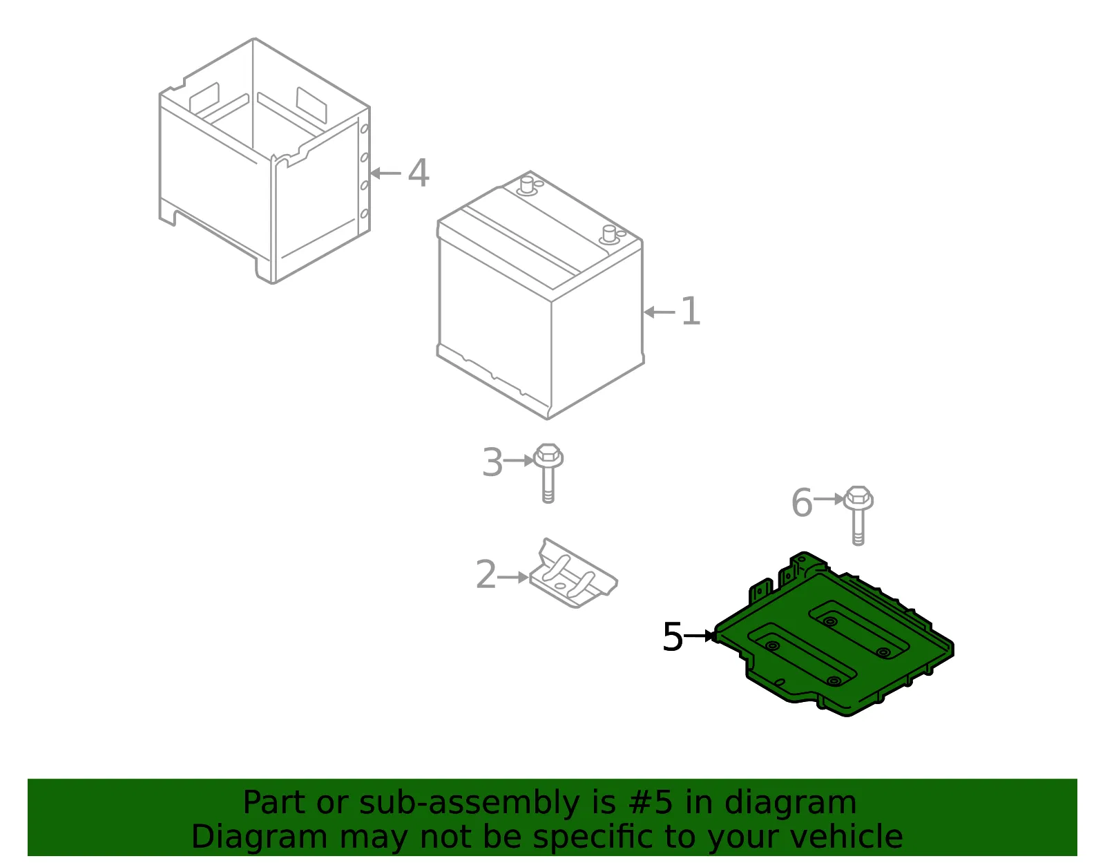 Battery Tray - Kia (37150-1G000) - view 2