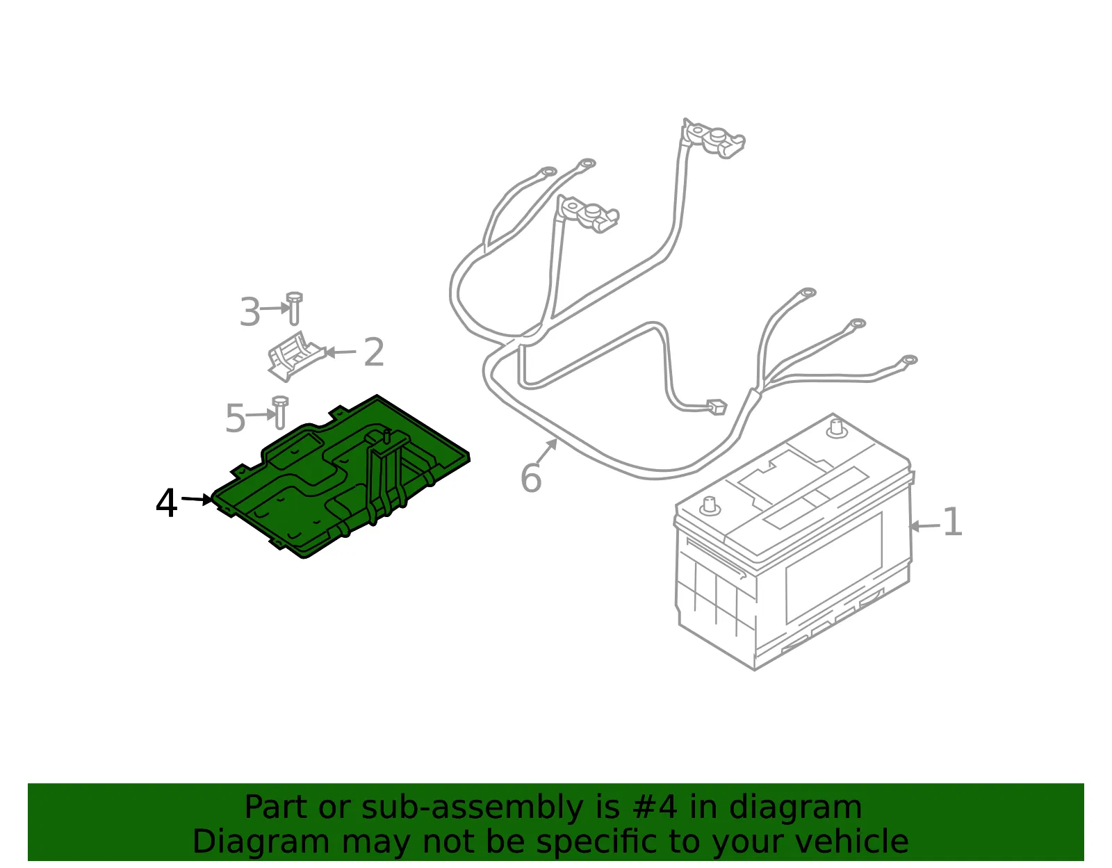Battery Tray - Kia (37150-3E100) - view 2
