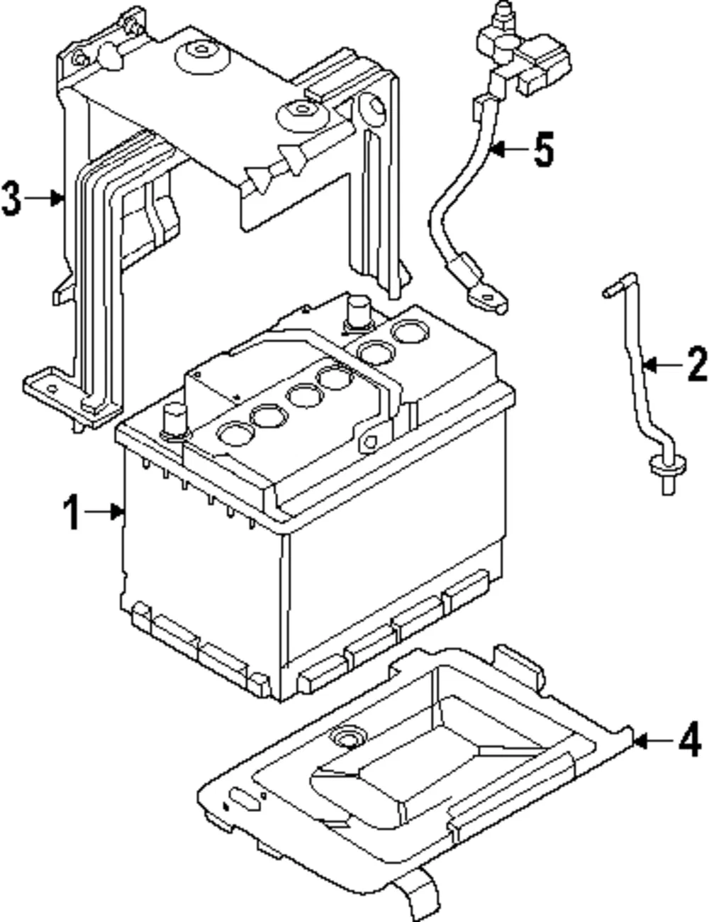 Battery Tray - Kia (37150-ES000)