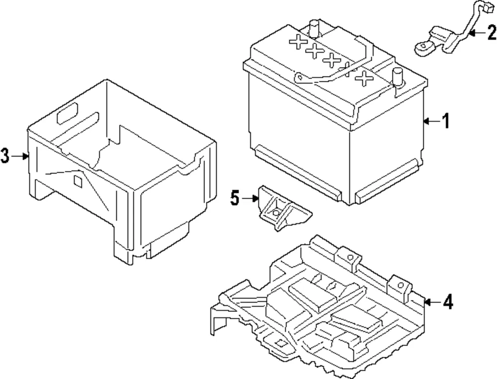 Battery Tray - Kia (37150-GG000)