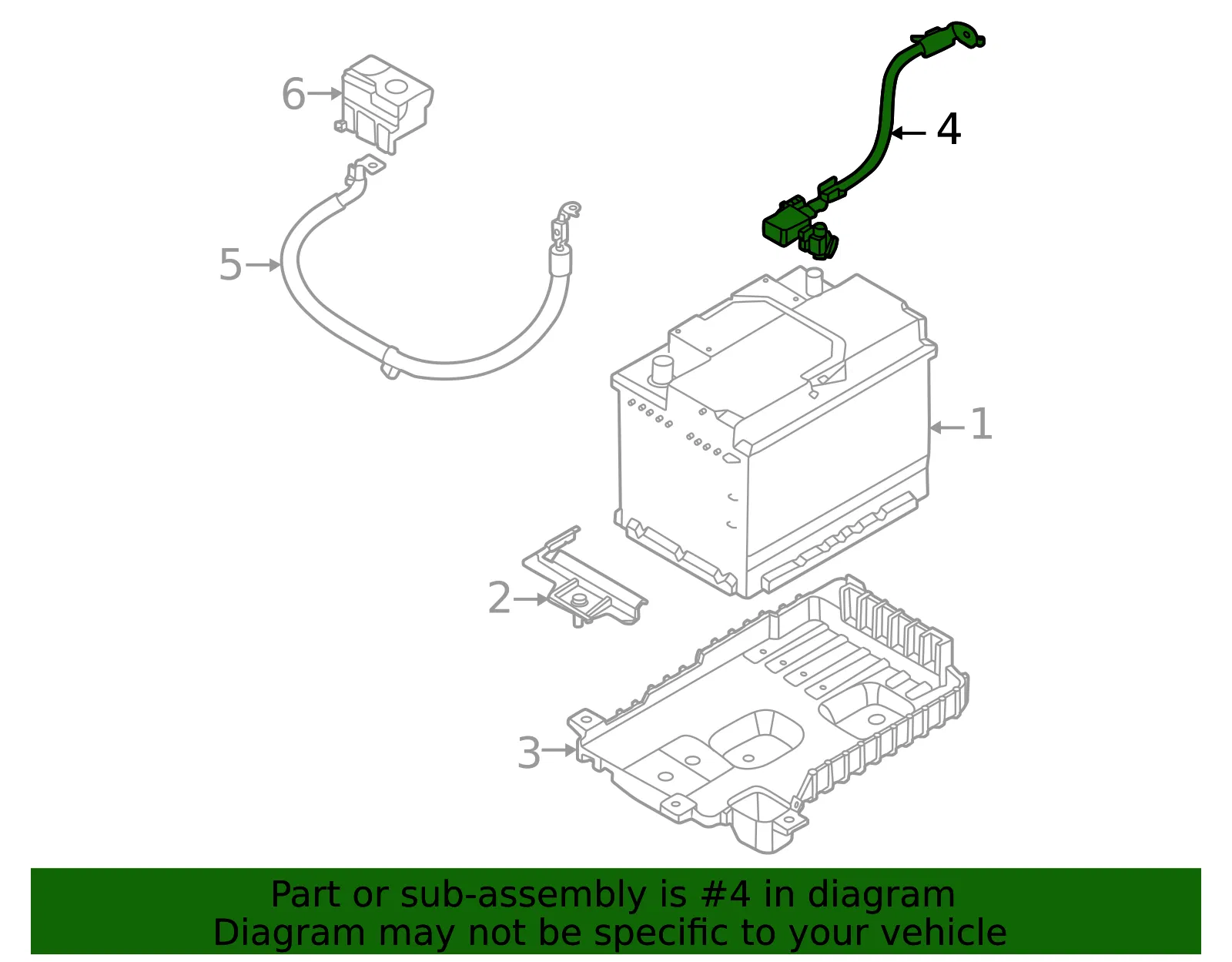 Battery Current Sensor - Kia (37180-CV000) - view 2