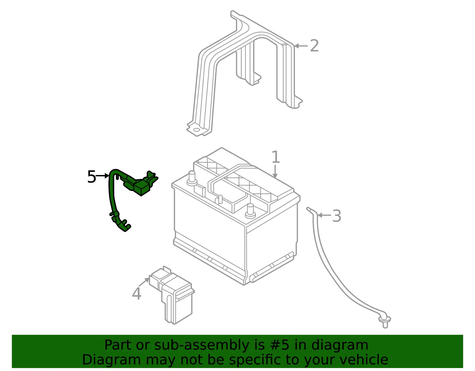 Battery Current Sensor - Kia (37180-P4500) - view 2