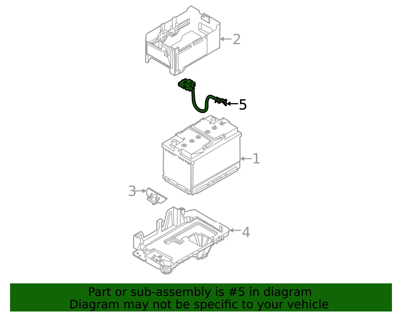 Battery Current Sensor - Kia (37180-R0000) - view 2