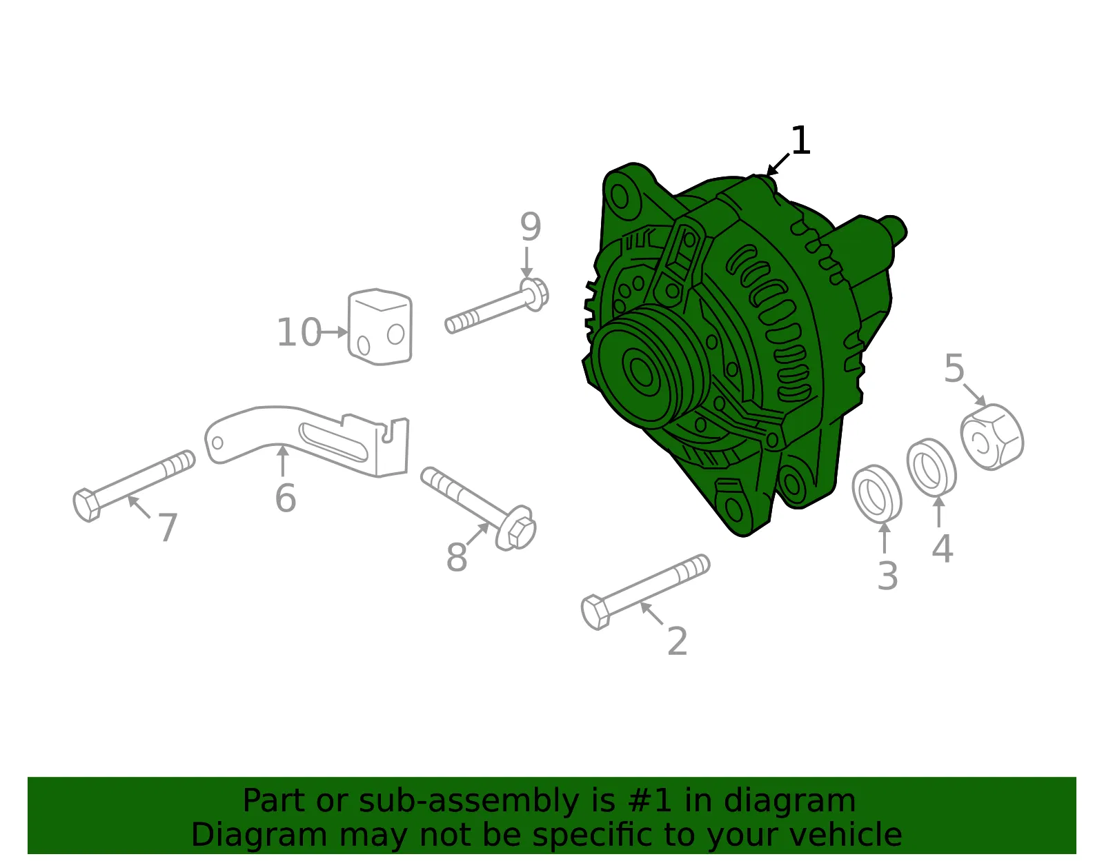 Alternator - Kia (37300-22650RU) - view 2