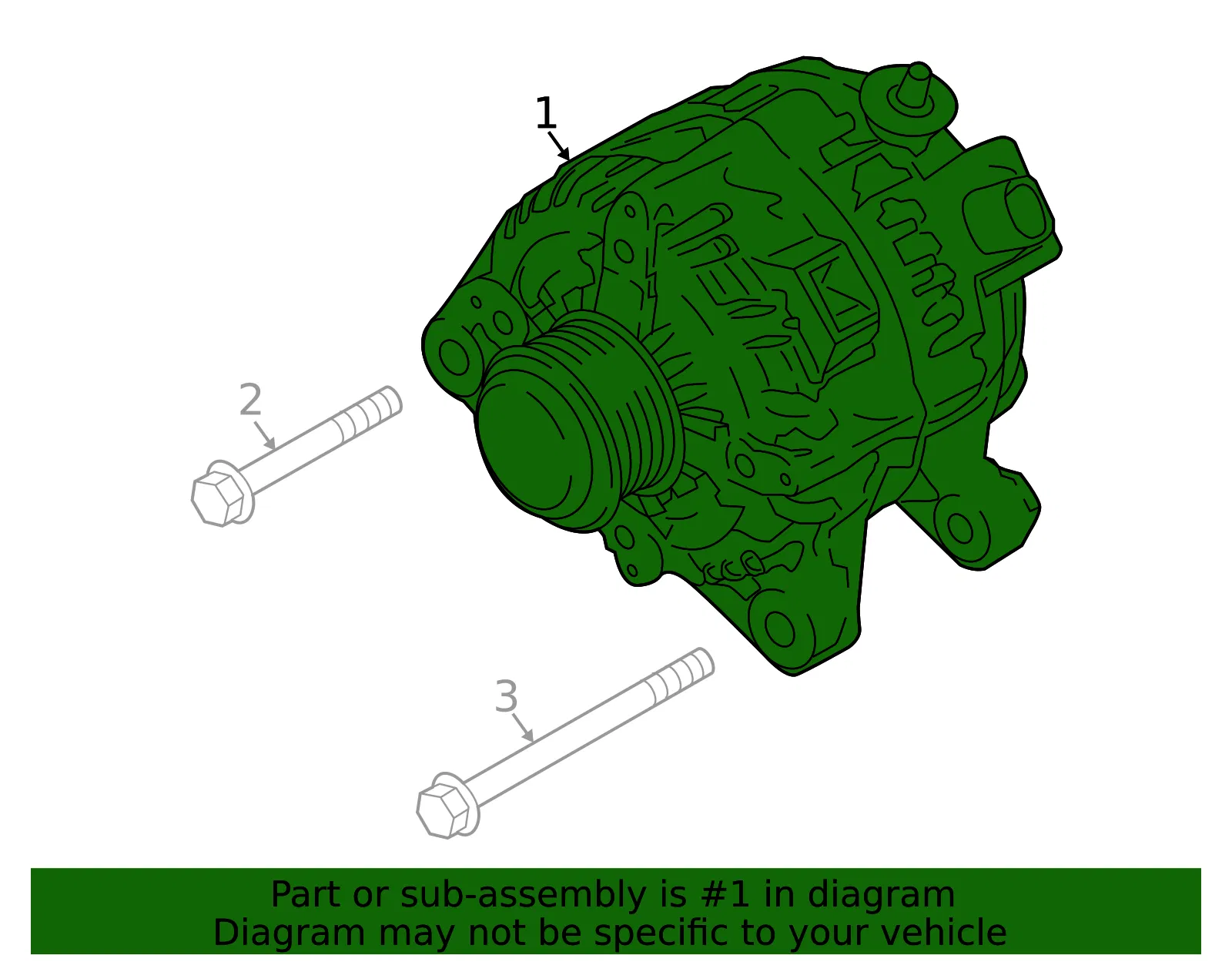 Alternator - Kia (37300-2CTA0) - view 2