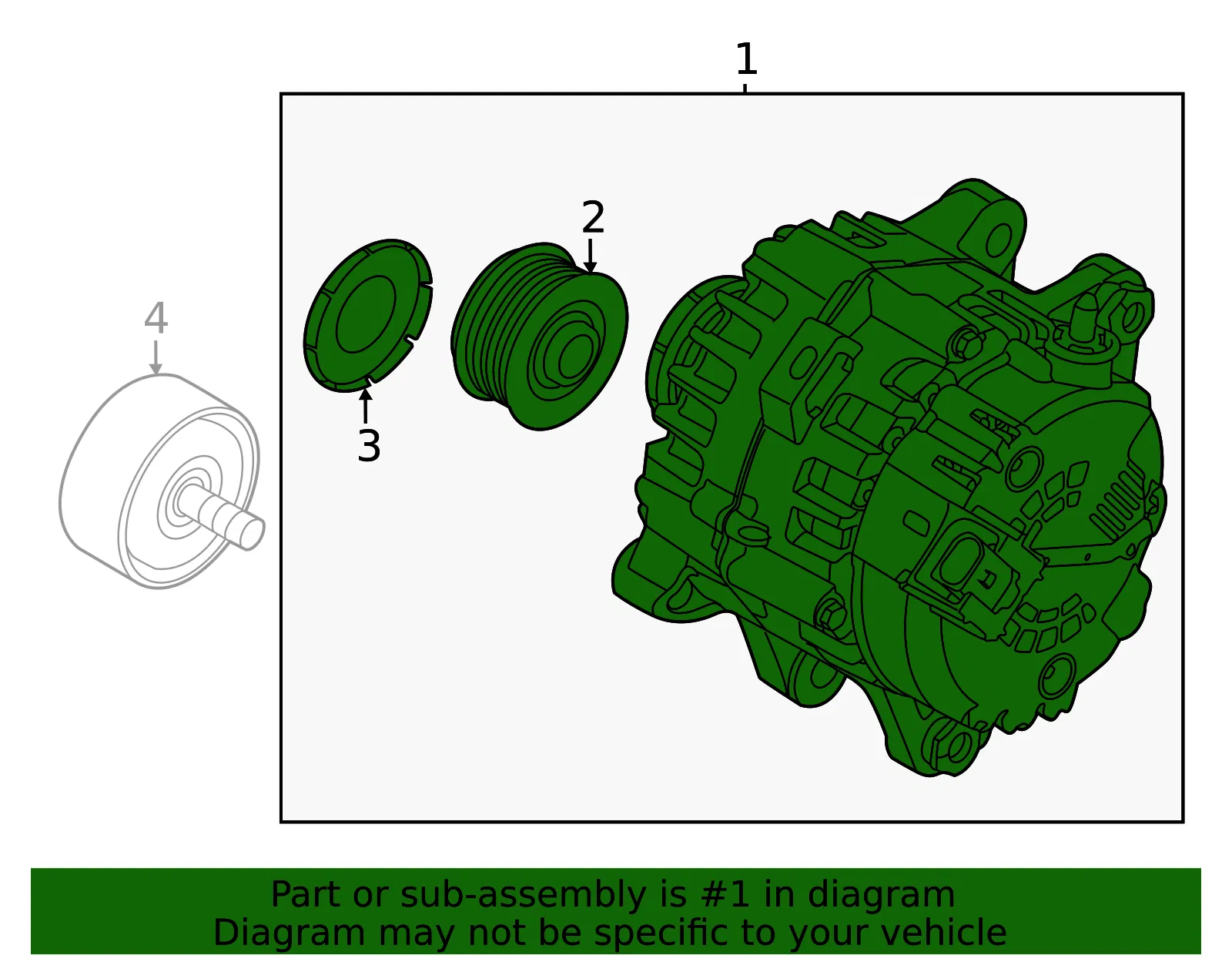 Alternator - Kia (37300-3NFA0) - view 2