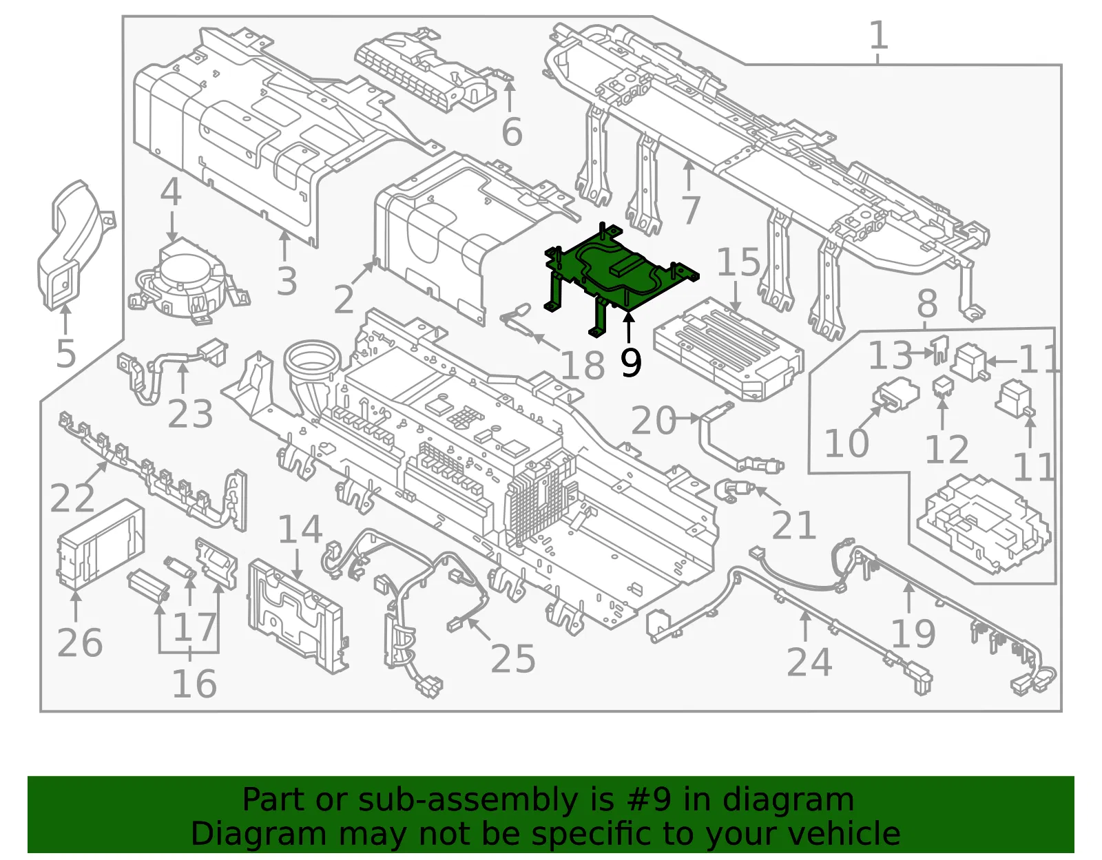 Relay Assembly Mount Bracket - Kia (37554-BY000) - view 2