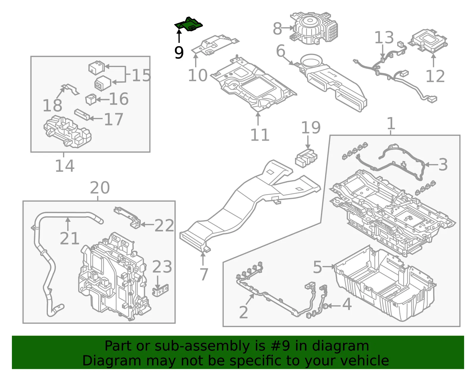 Battery Cover - Kia (37566-E6000) - view 2