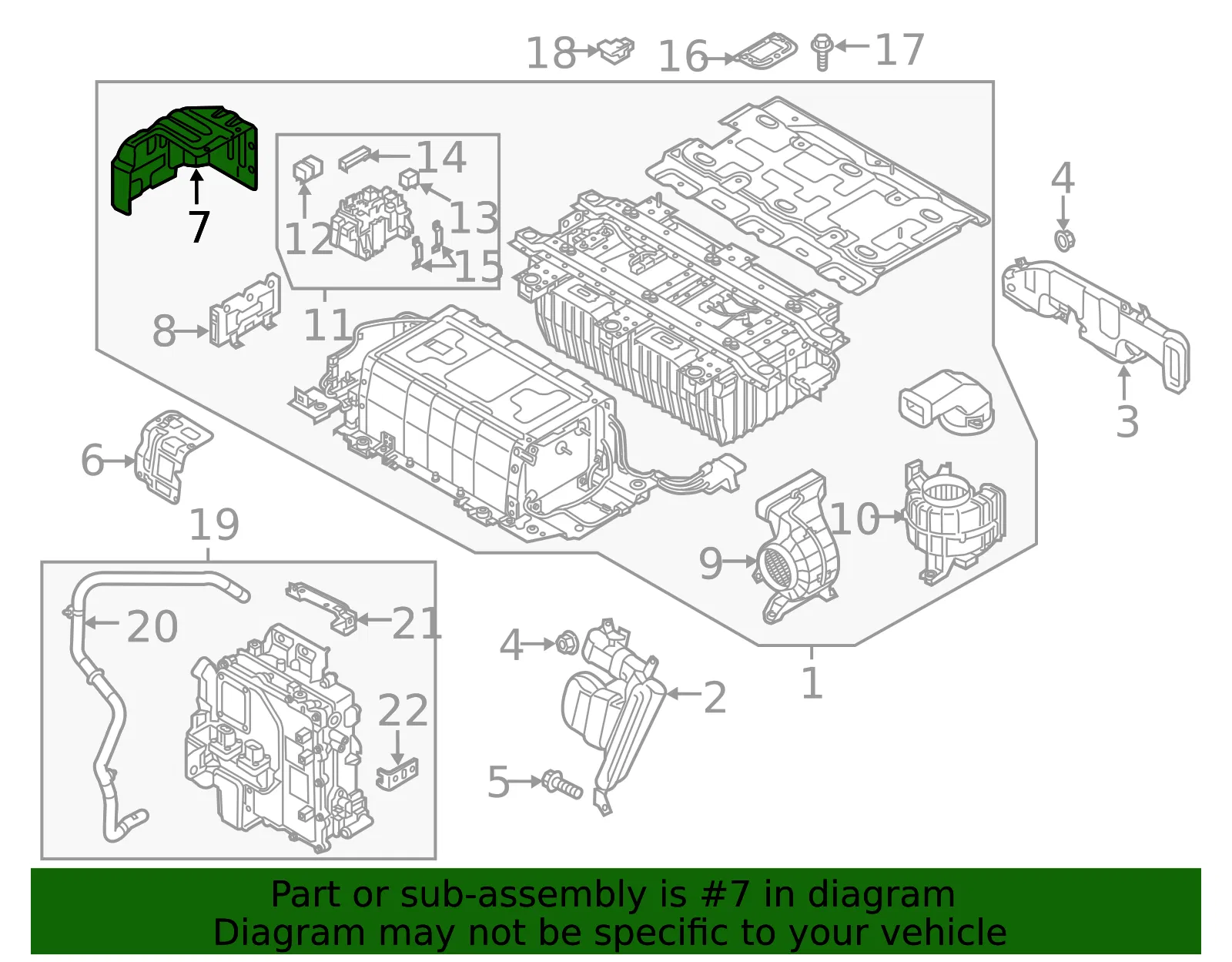 Battery Cover - Kia (37591-E6510) - view 2
