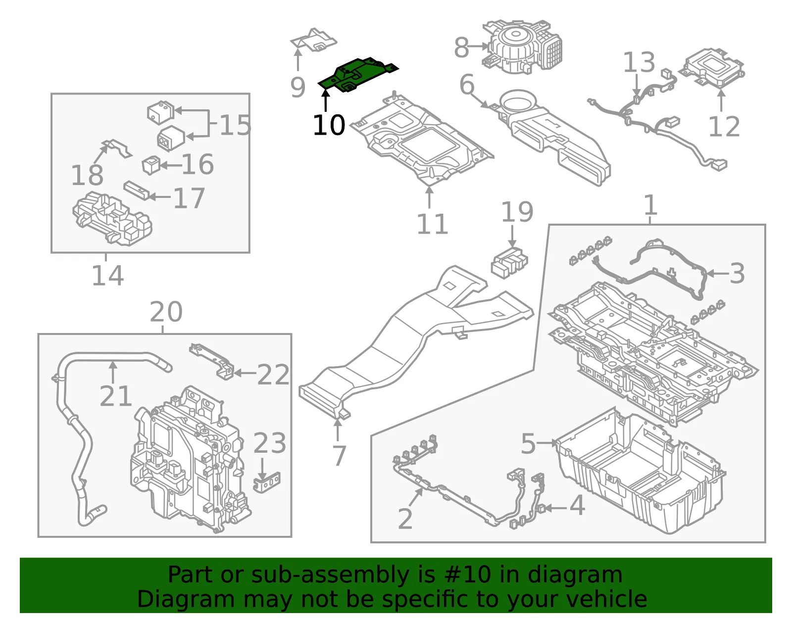 Battery Cover - Kia (37592-A8000) - view 2