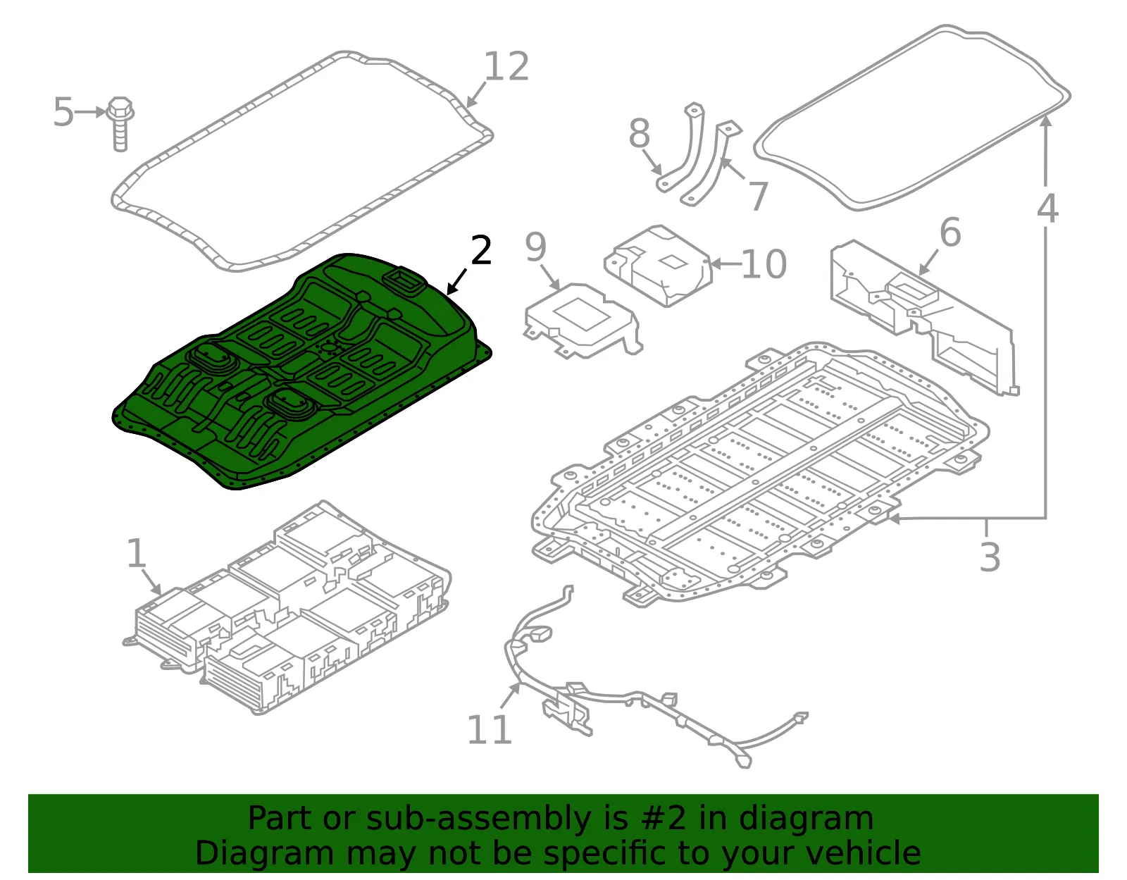 Battery Box - Kia (37595-E4300) - view 2