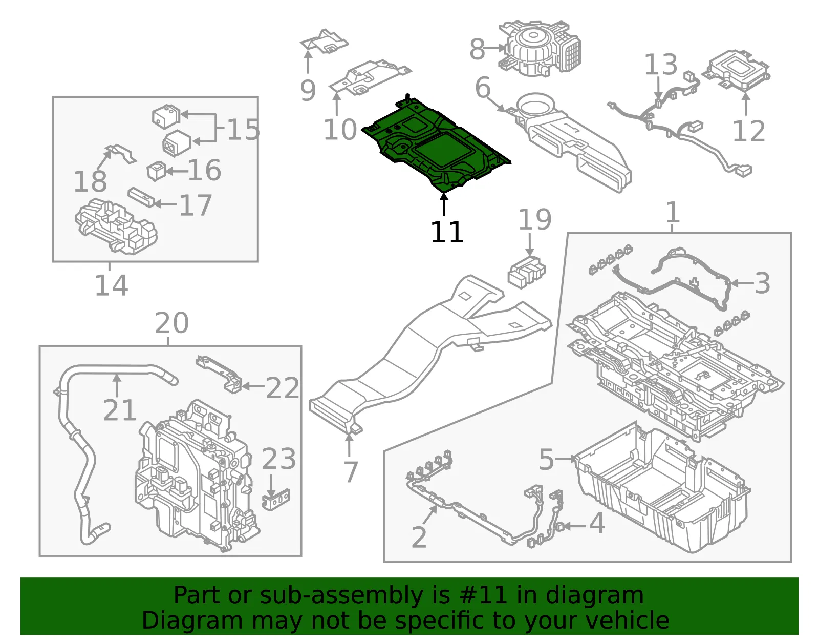 Battery Cover - Kia (37595-E6000) - view 2