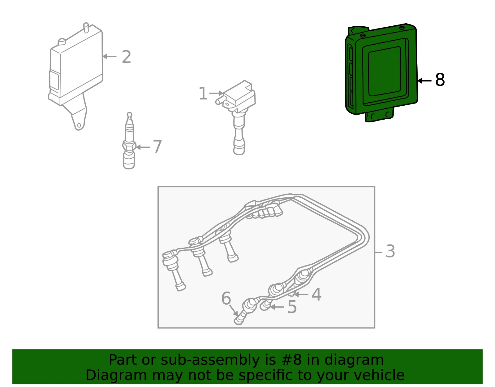 Engine Control Module (ECM) - Kia (39106-39796) - view 2