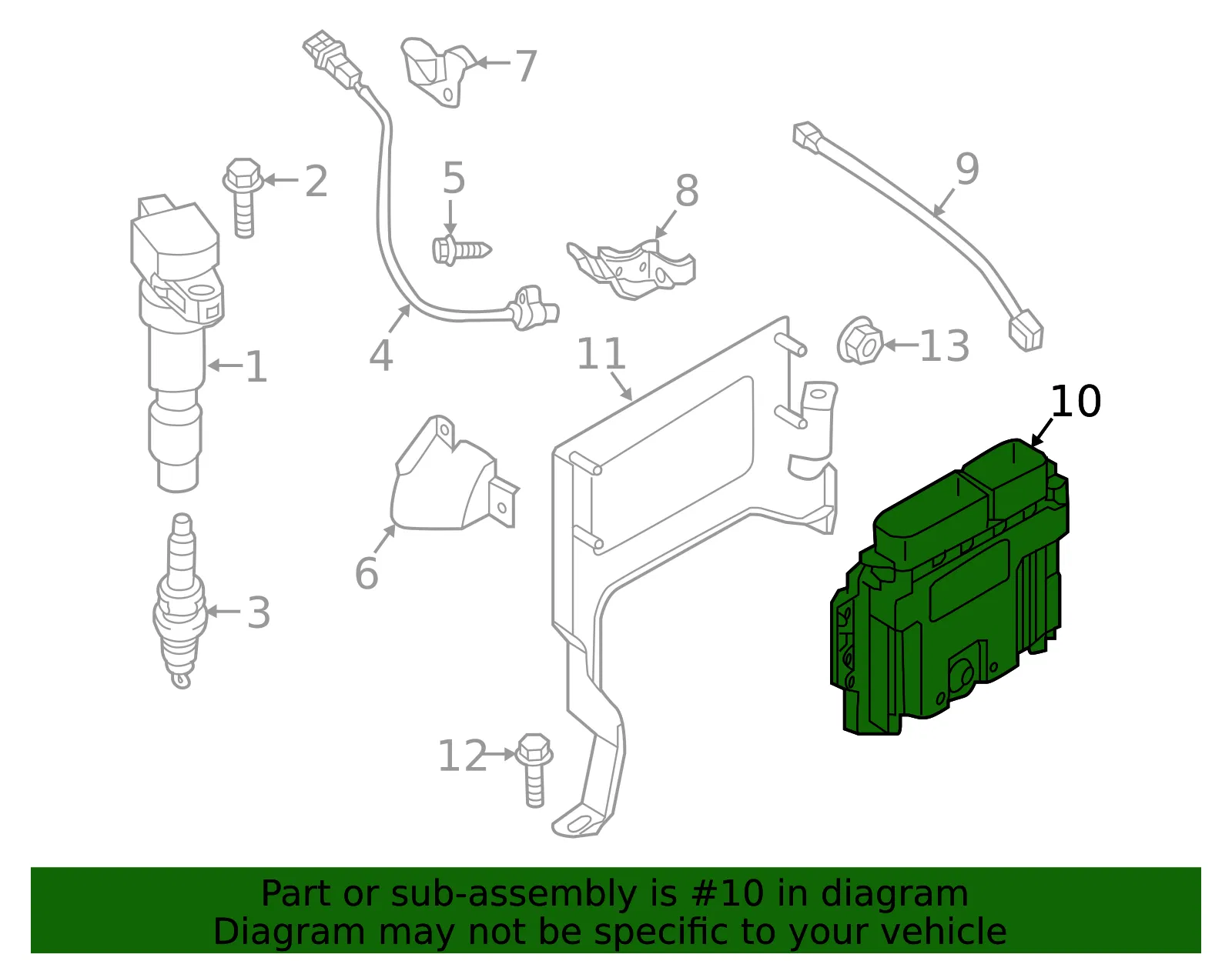 Engine Control Module (ECM) - Kia (39108-2GGC6) - view 2