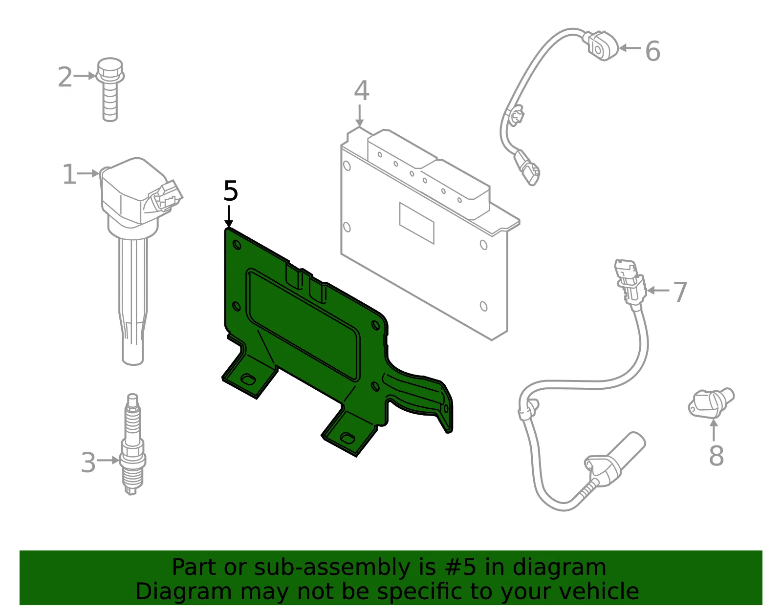 ECM Bracket - Kia (39109-2M102) - view 2