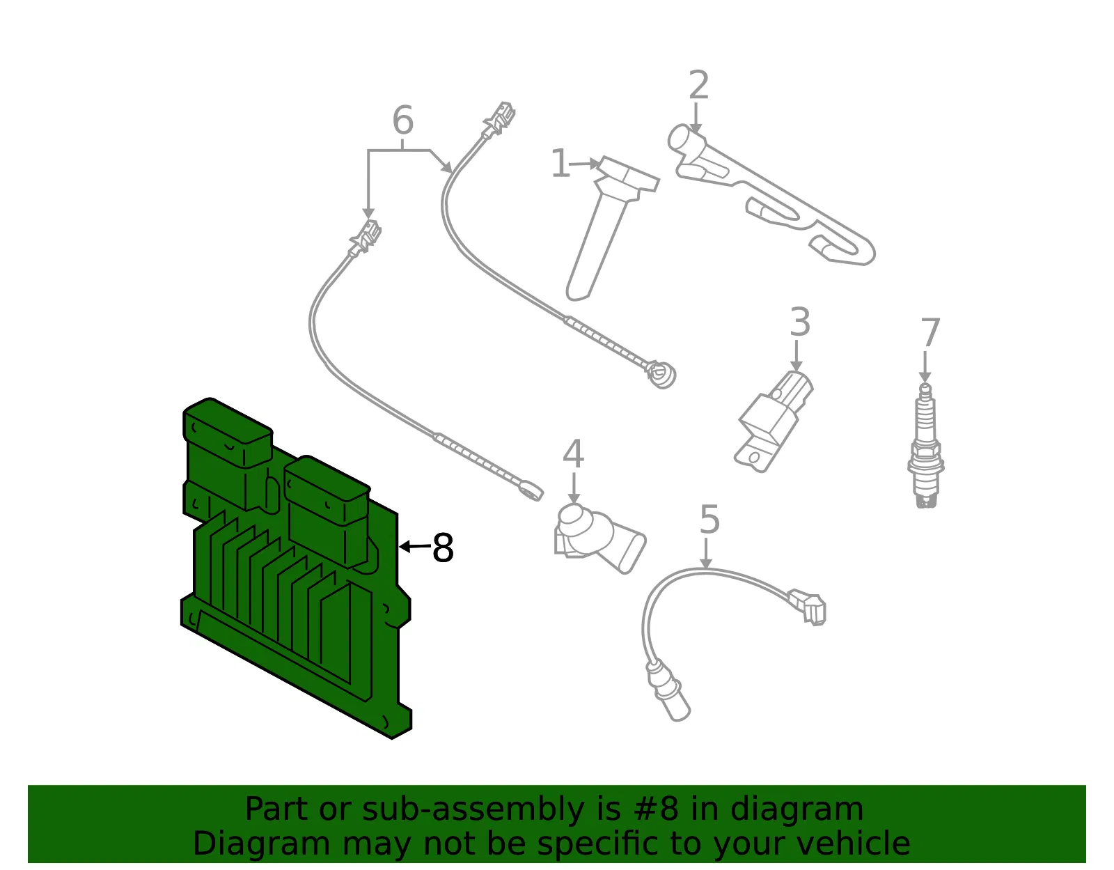 ECM - Kia (39109-3E212) - view 2