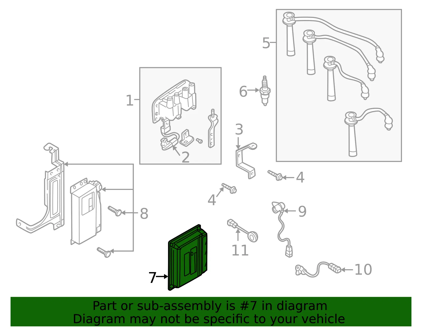 Engine Control Module (ECM) - Kia (39110-2X622) - view 2