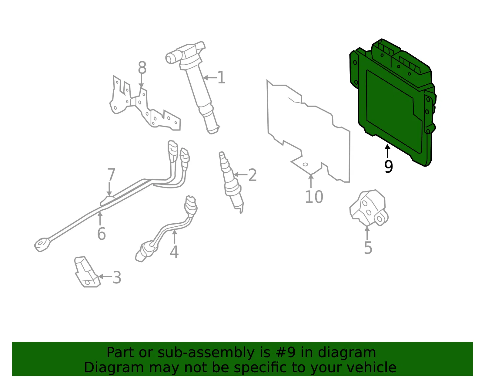 ECM - Kia (39110-3FPN5) - view 2