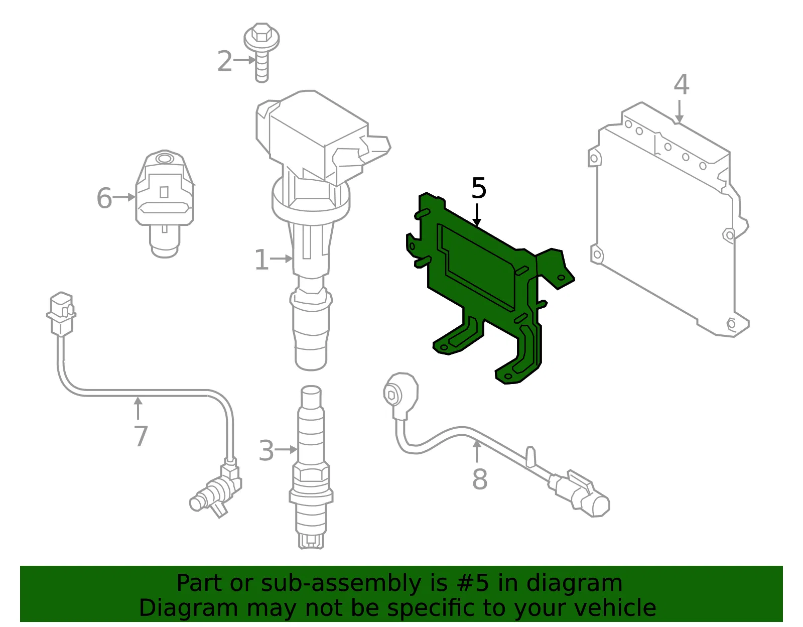 ECM Bracket - Kia (39112-03HE3) - view 2