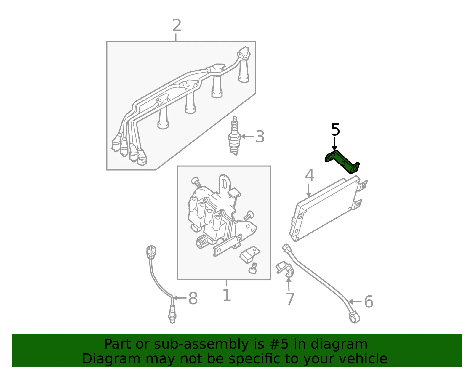 ECM Bracket Assembly - Kia (39113-23530) - view 2