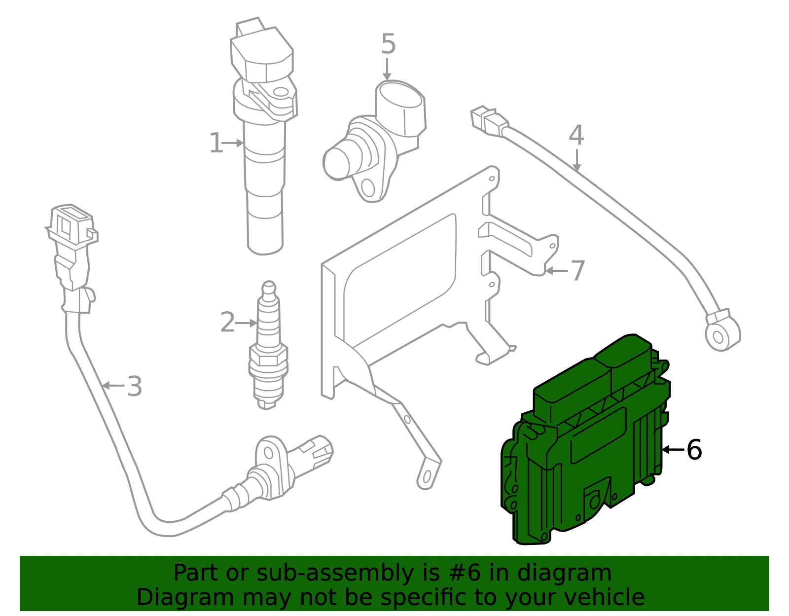 Engine Control Module (ECM) - Kia (39128-2BSS4) - view 2