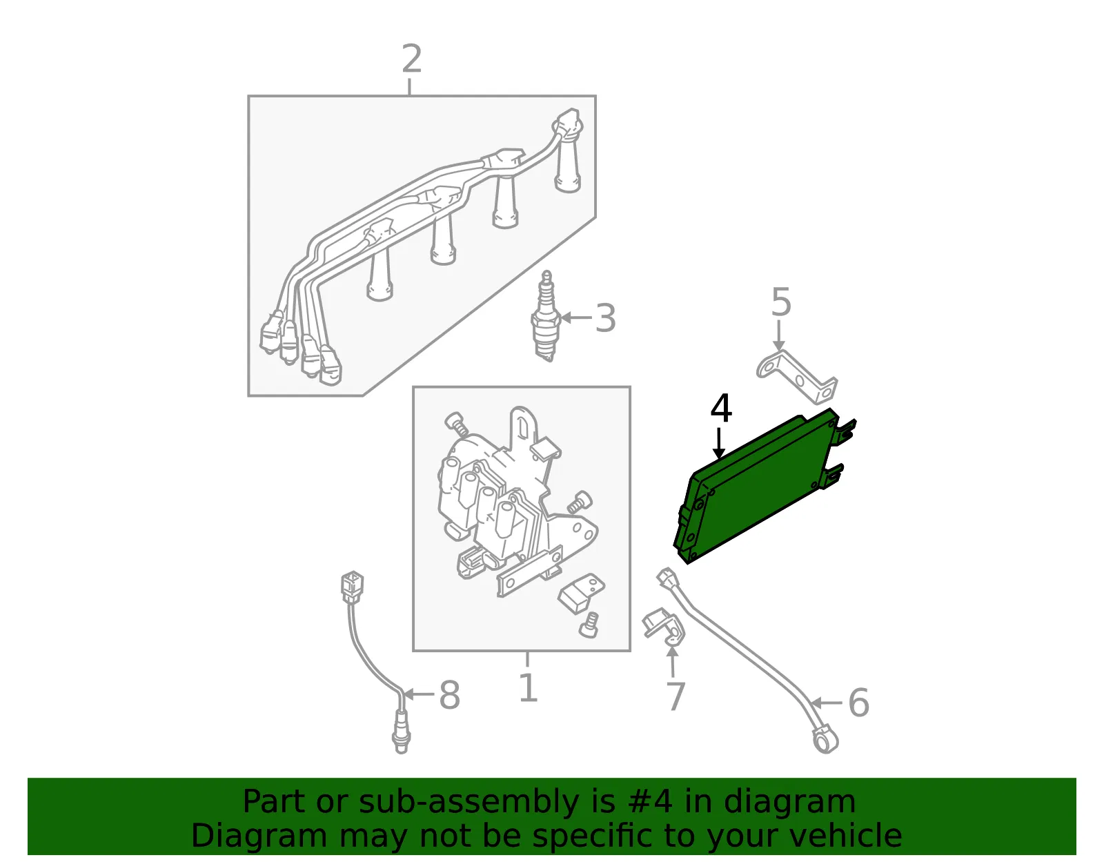 Engine Control Module (ECM) - Kia (39130-23513) - view 2