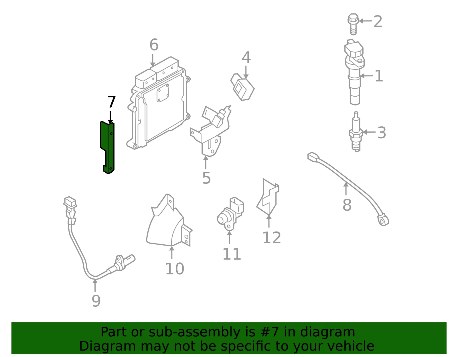 ECM Bracket - Kia (39150-2G410) - view 2