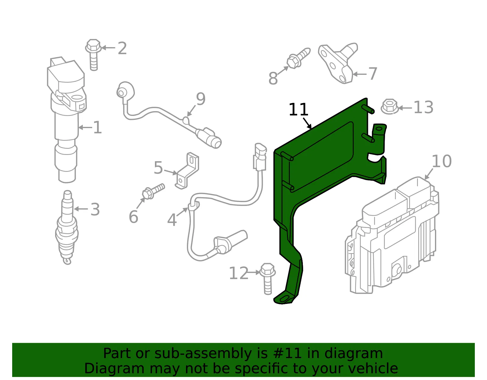 ECM Bracket - Kia (39150-2G600) - view 2