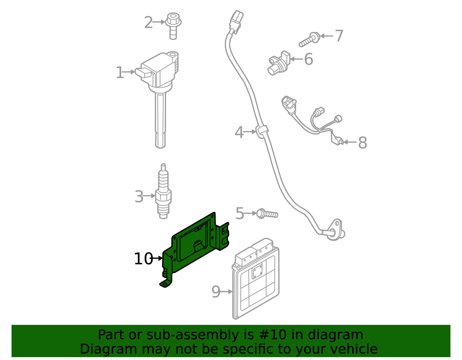 ECM Bracket - Kia (39150-2SMN5) - view 2