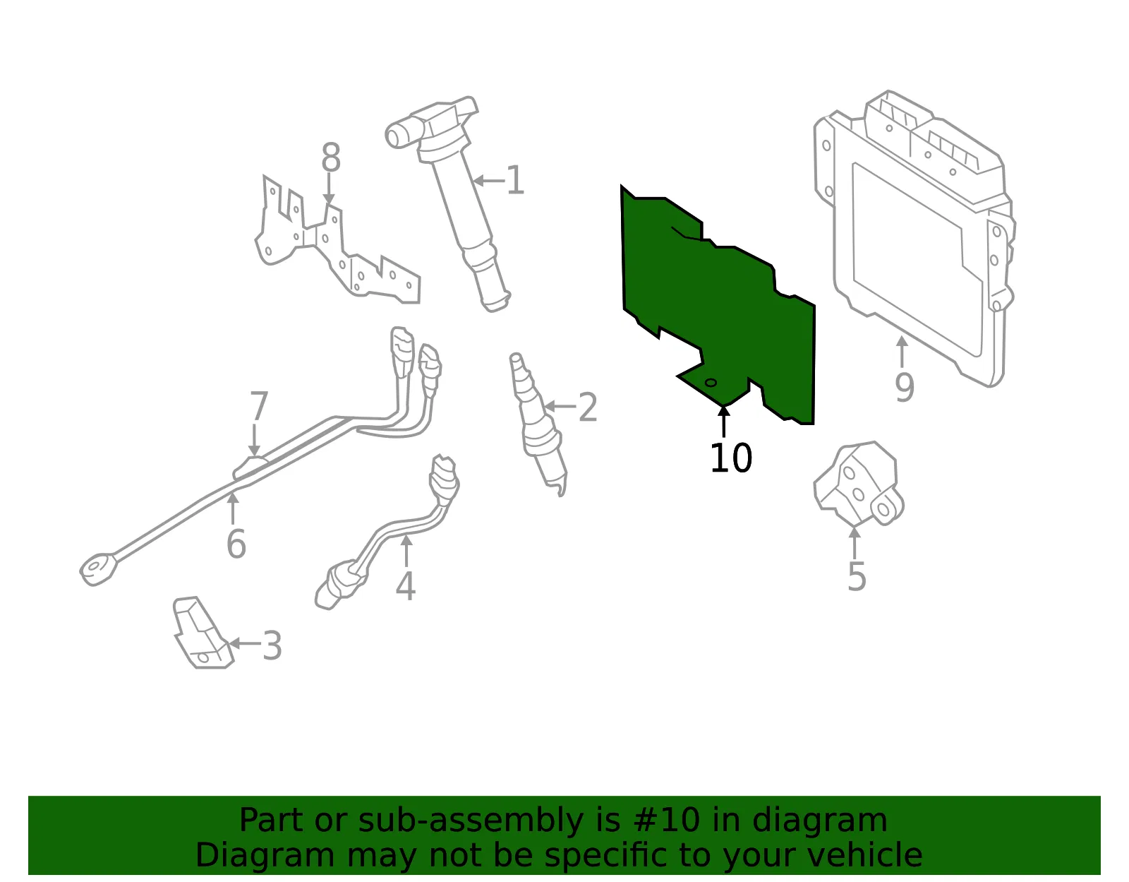 ECM Bracket - Kia (39150-3F310) - view 2
