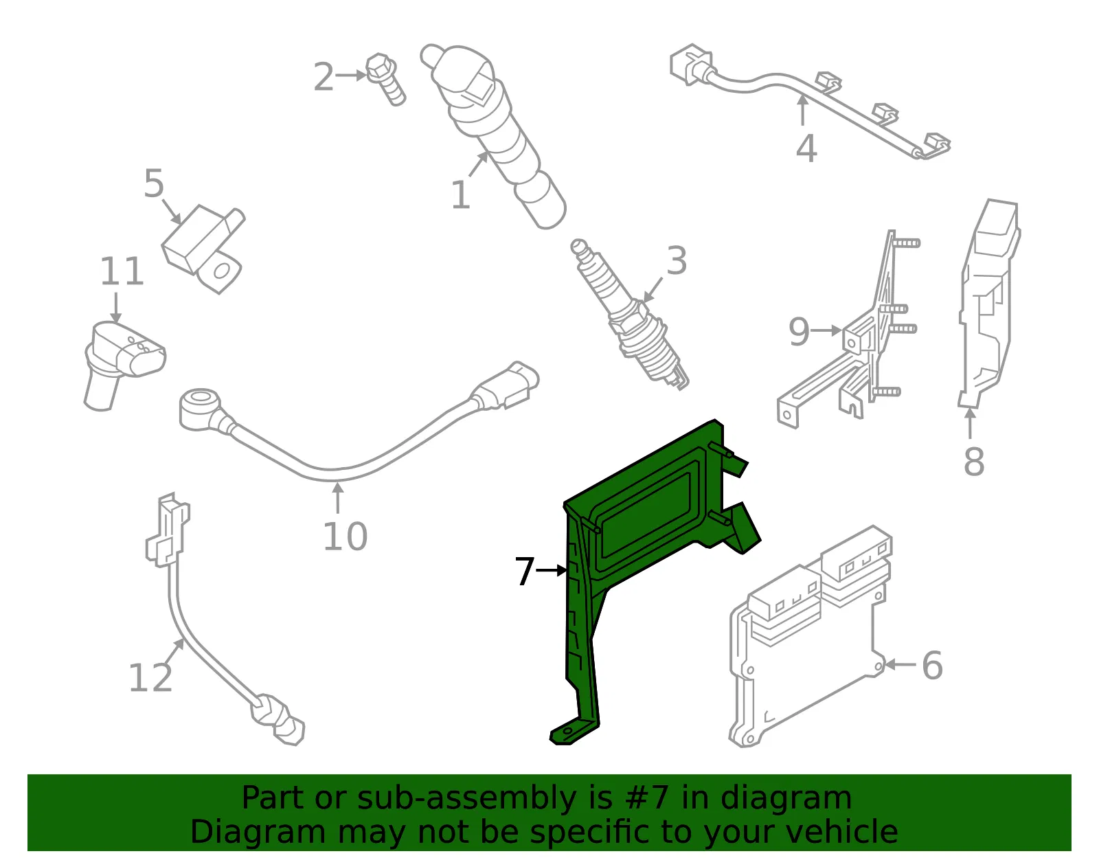 ECM Mount Bracket - Kia (39150-3LYP0) - view 2