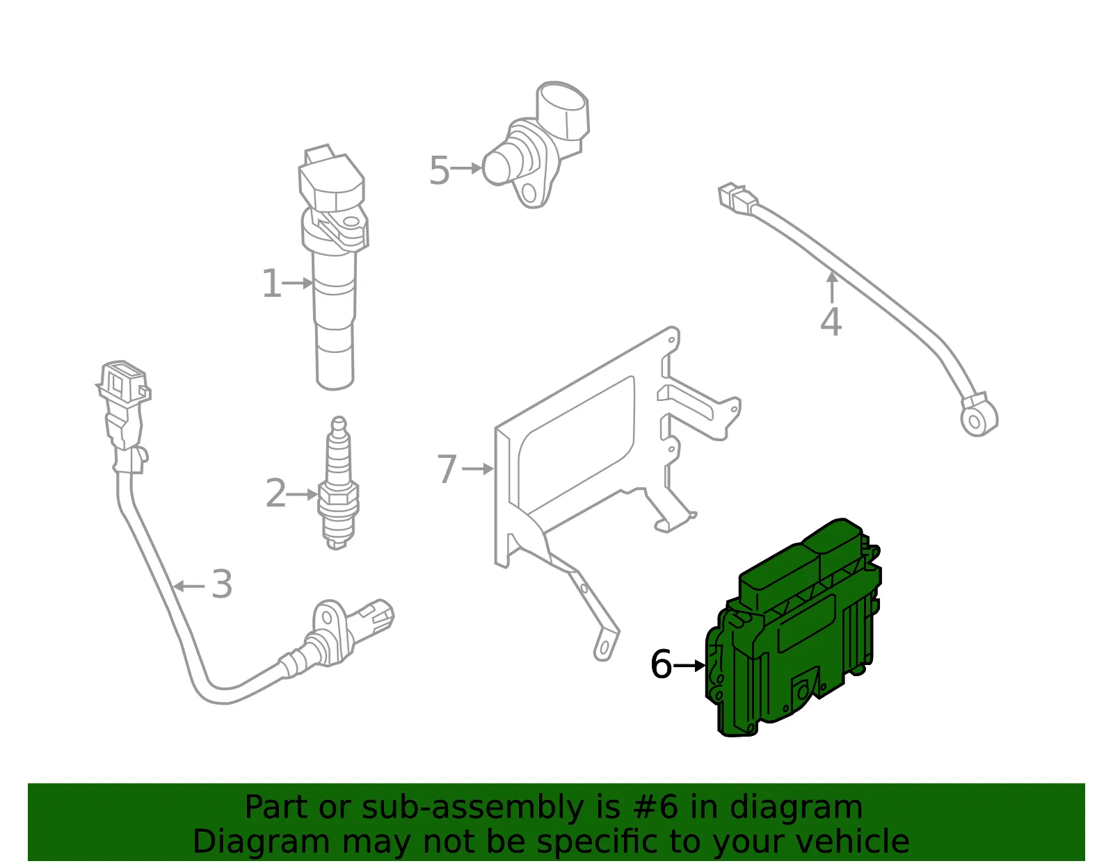 Engine Control Module (ECM) - Kia (39171-2EAK2) - view 2