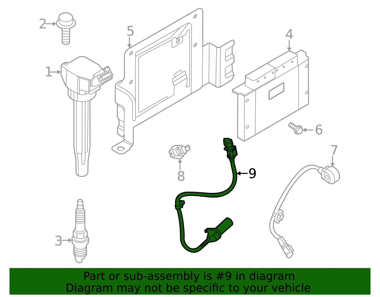 Engine Crankshaft Position Sensor - Kia (39180-2M612) - view 2