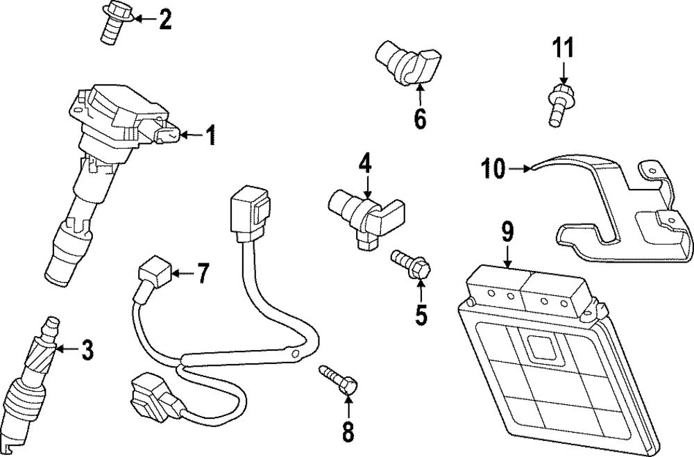 Crankshaft Position Sensor - Kia (39180-2T000)