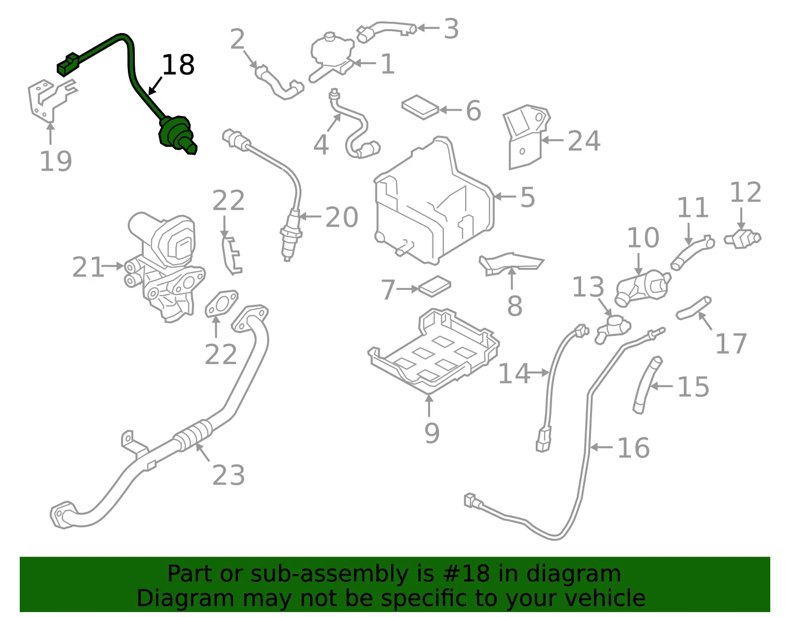 Oxygen Sensor - Kia (39210-03130) - view 2