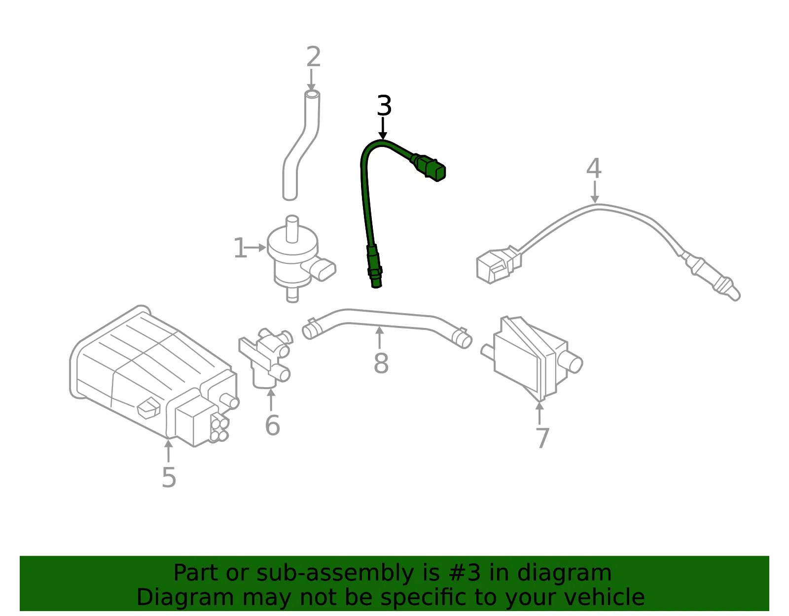 Oxygen Sensor - Kia (39210-23800) - view 2