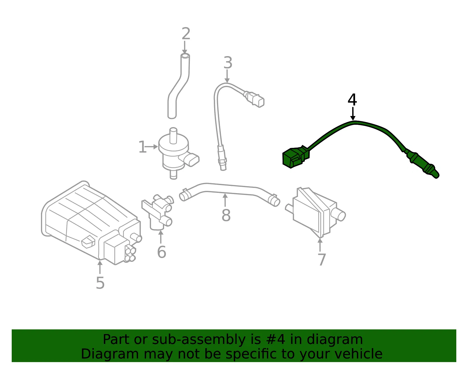 Oxygen Sensor - Kia (39210-23950) - view 2