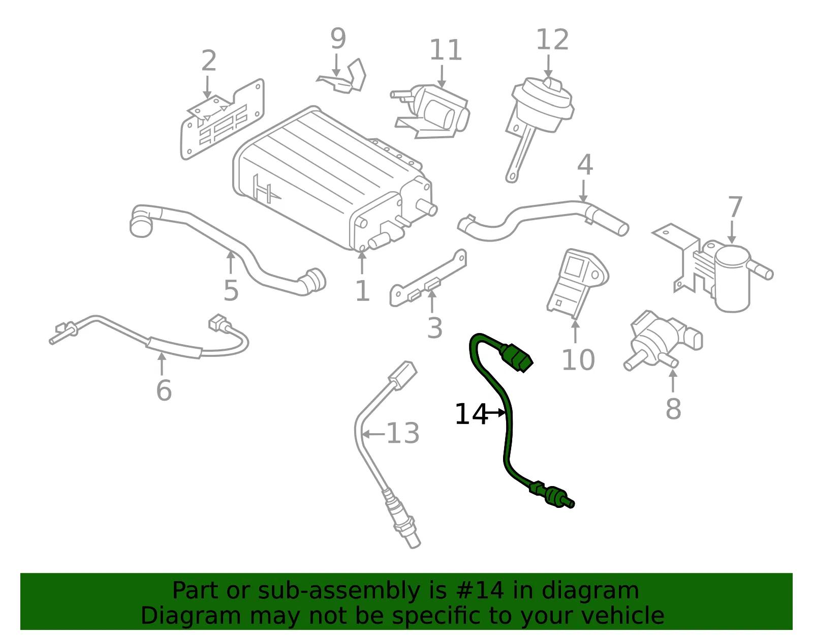 Oxygen Sensor - Kia (39210-2B220) - view 2