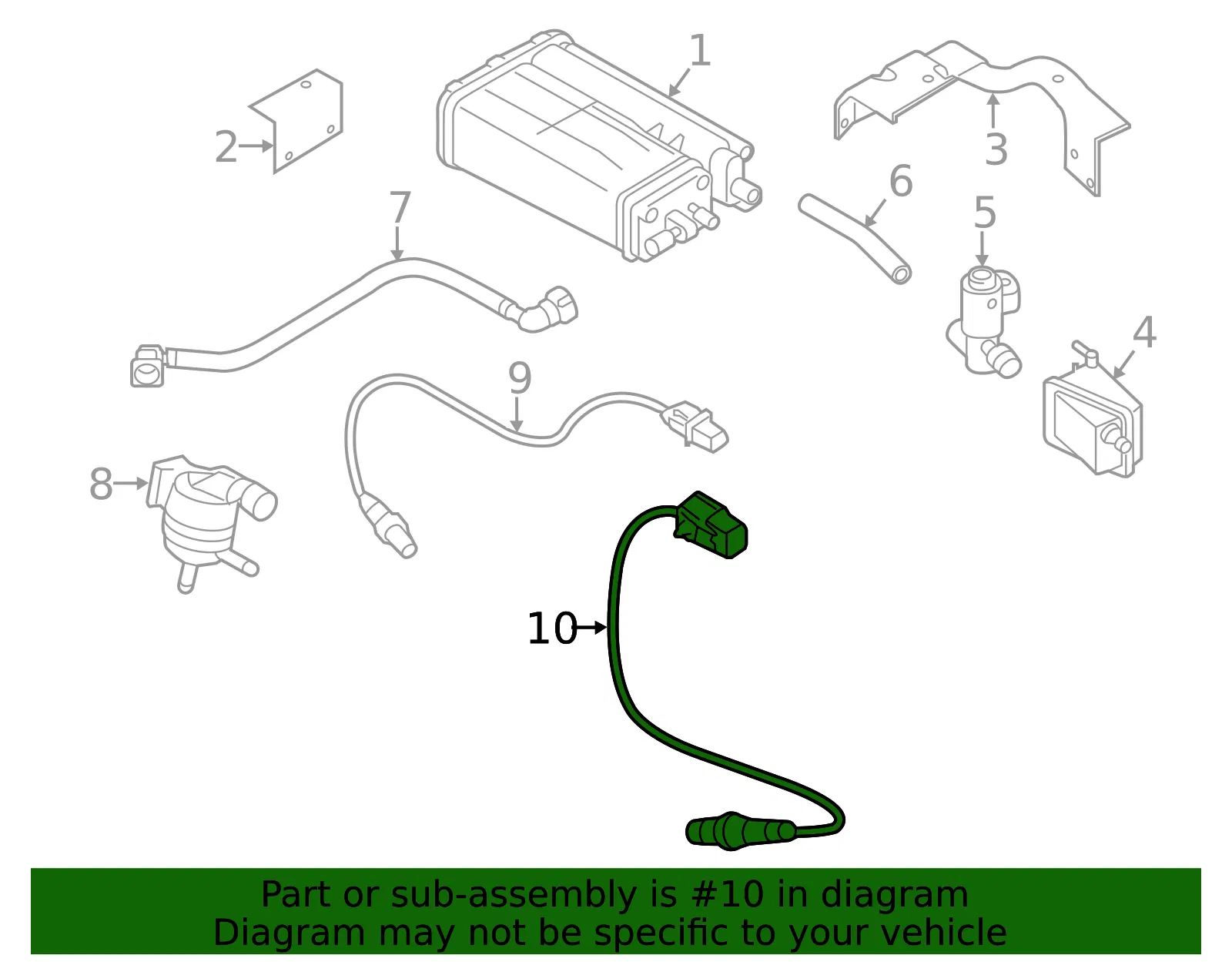 Oxygen Sensor - Kia (39210-2B340) - view 2