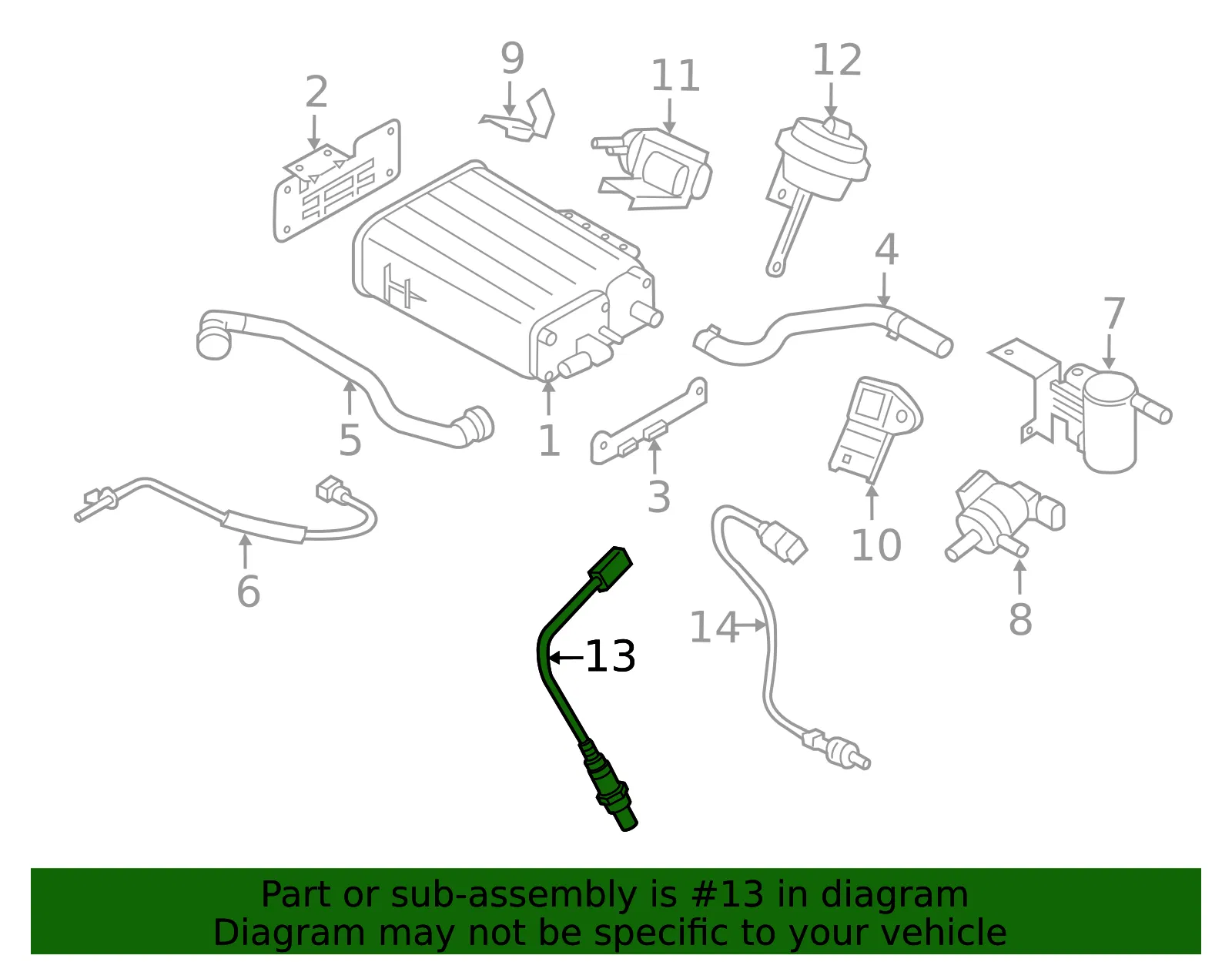 Oxygen Sensor - Kia (39210-2B410) - view 2