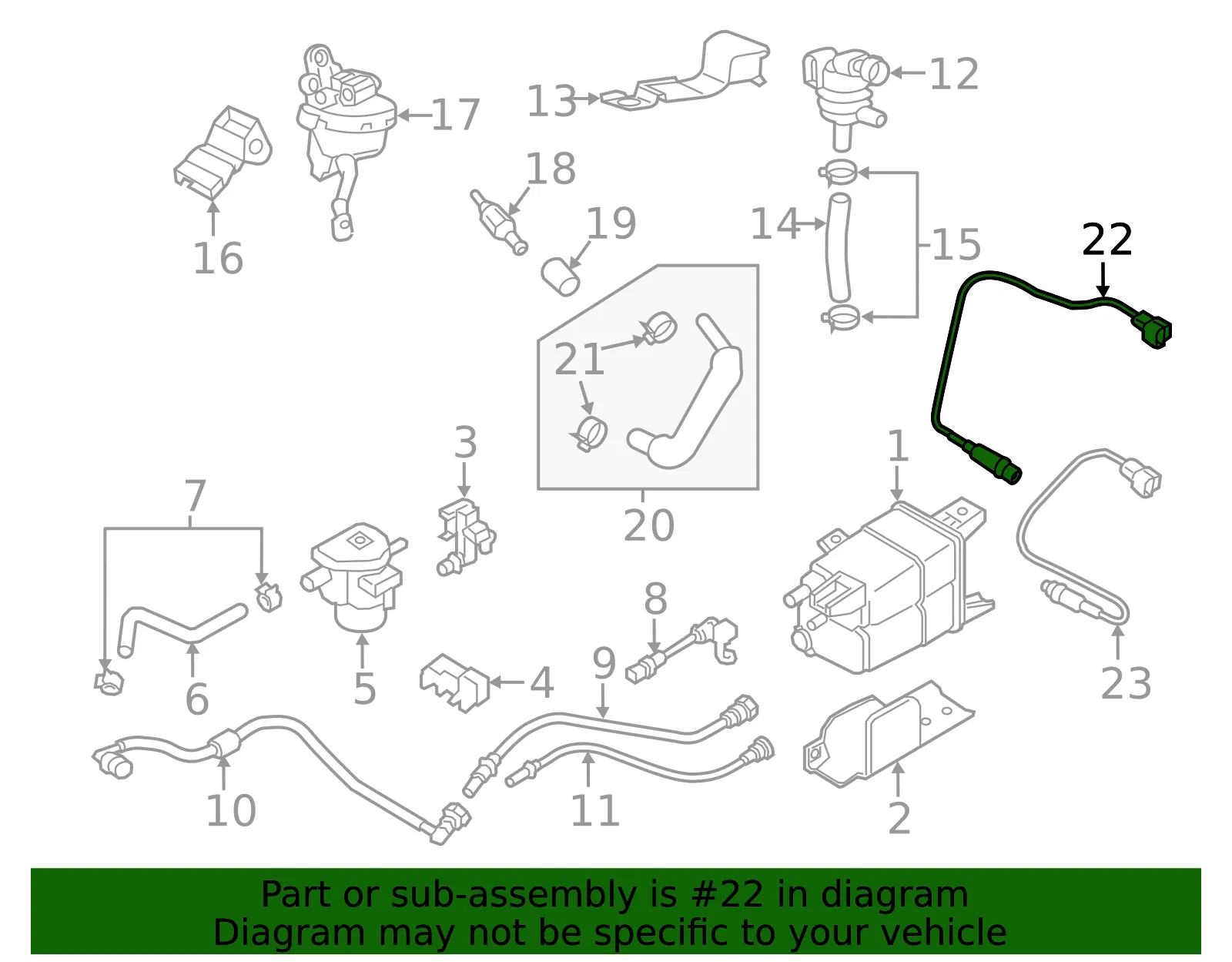 Oxygen Sensor - Kia (39210-2B500) - view 2