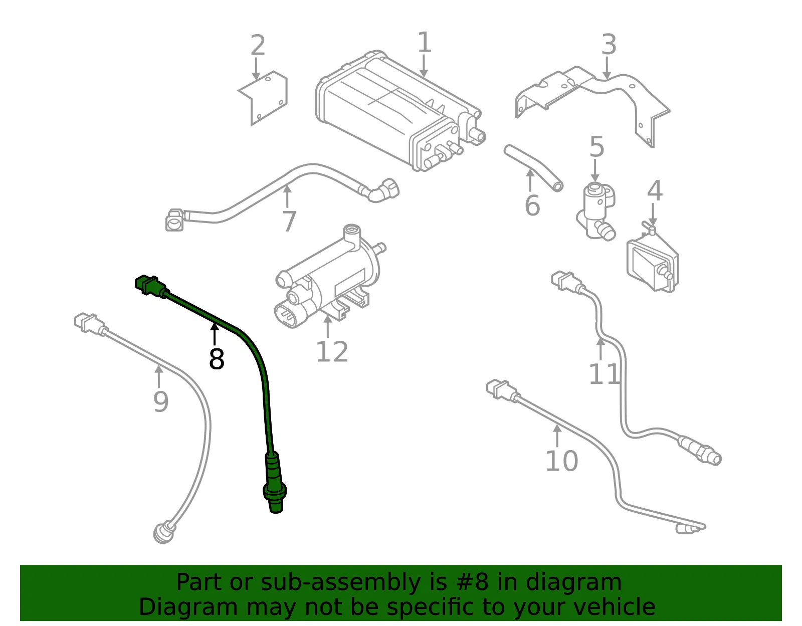 Oxygen Sensor - Kia (39210-2E100) - view 2