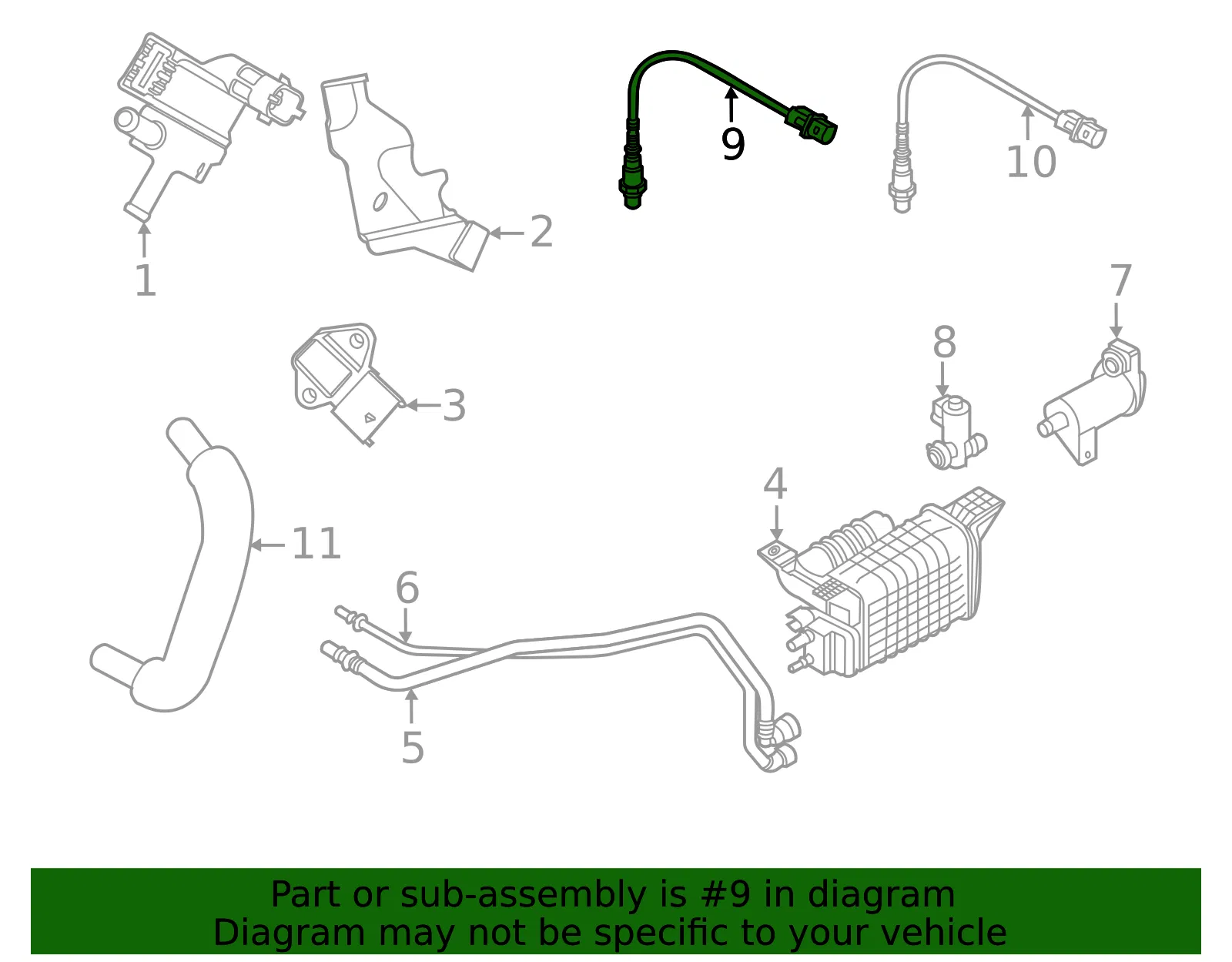Oxygen Sensor - Kia (39210-2E101) - view 2