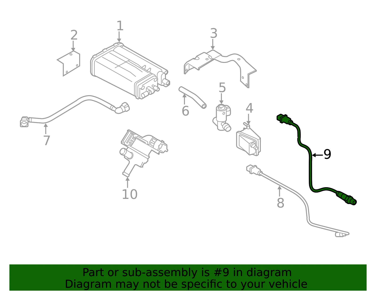 Oxygen Sensor - Kia (39210-2E510) - view 2