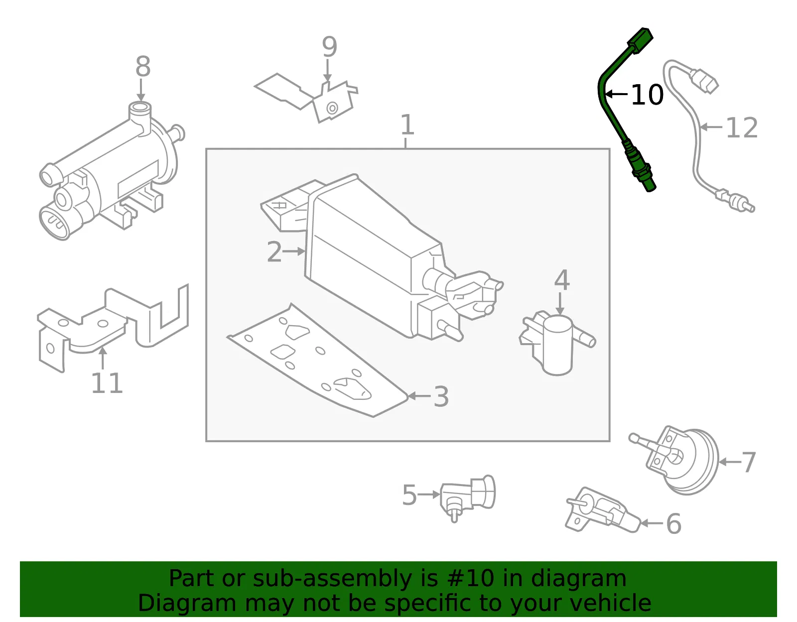 Oxygen Sensor - Kia (39210-2G720) - view 2