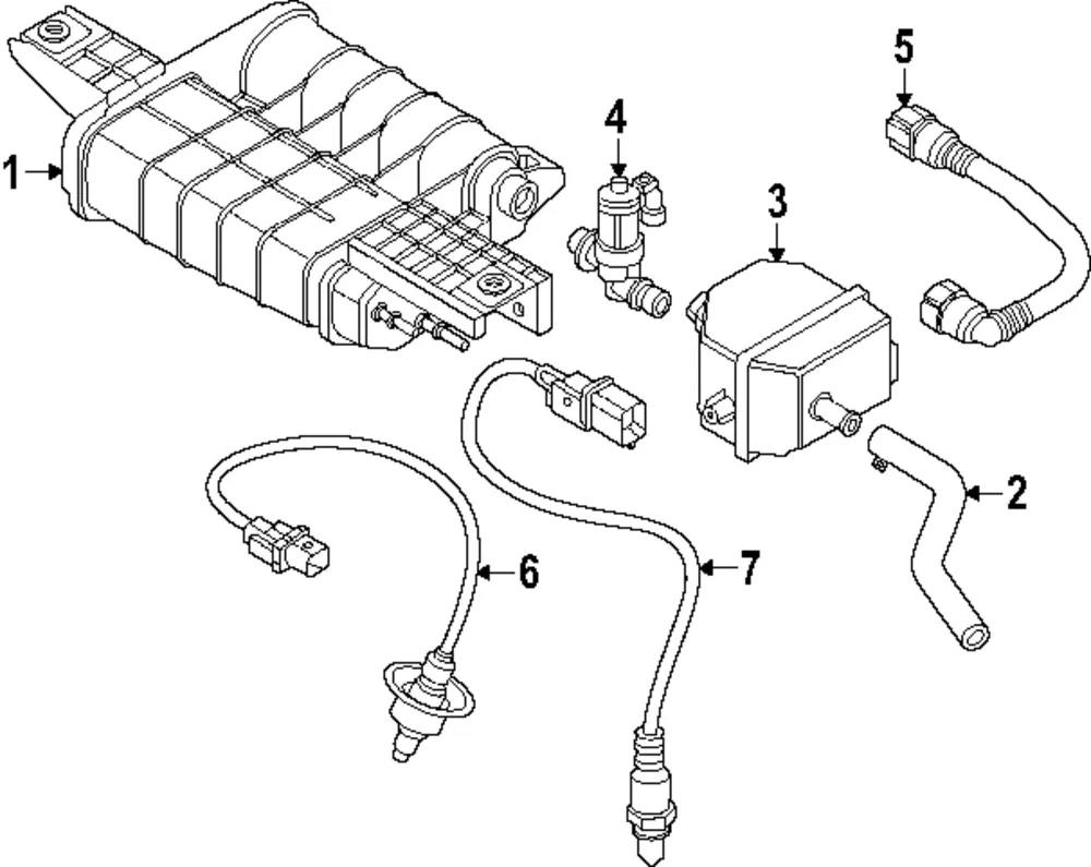 Lower Oxygen Sensor - Kia (39210-2J750)