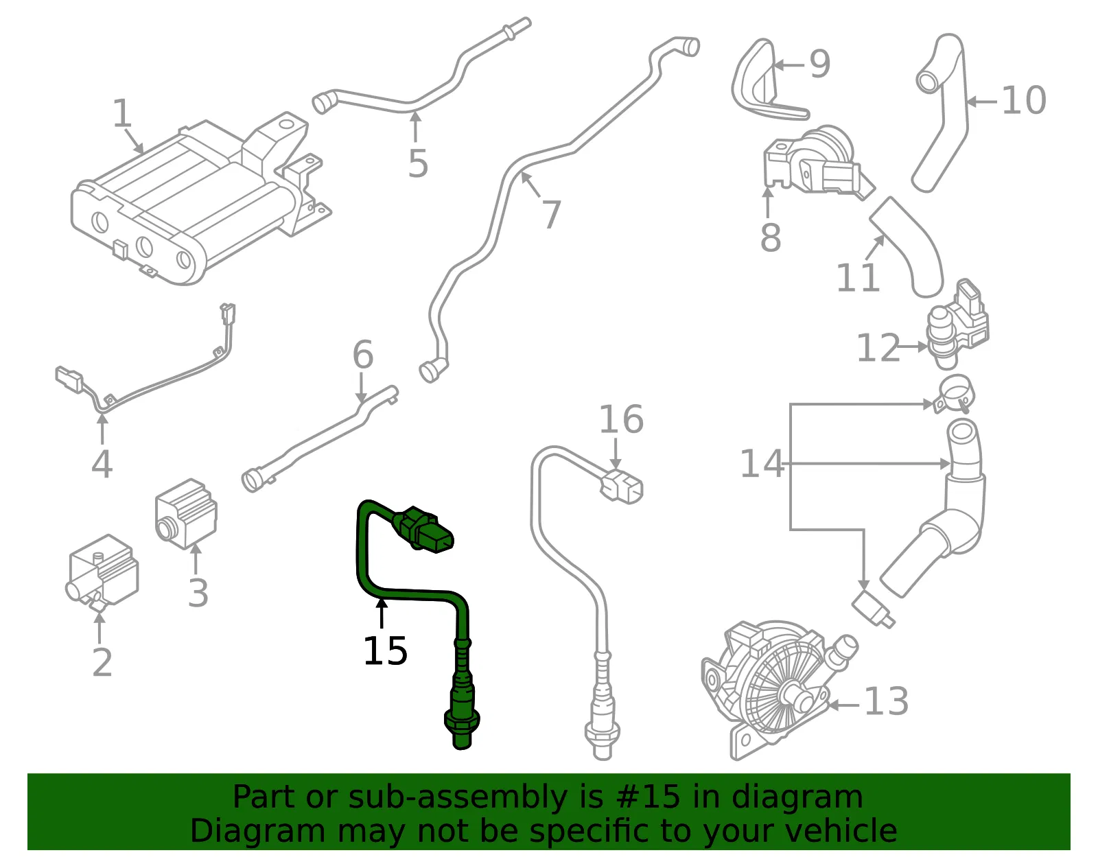 Oxygen Sensor - Kia (39210-2M410) - view 2